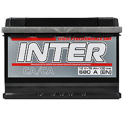 Акумулятор INTER high performance  75Ah 680A R+ (L3)