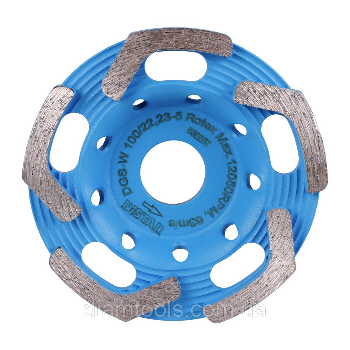 Фреза алмазна по бетону Distar DGS-W 100/22,23-7 Rotex