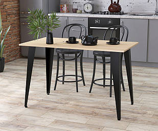 Стіл обідній Лінда 120-65 Дуб Борас Прямые углы