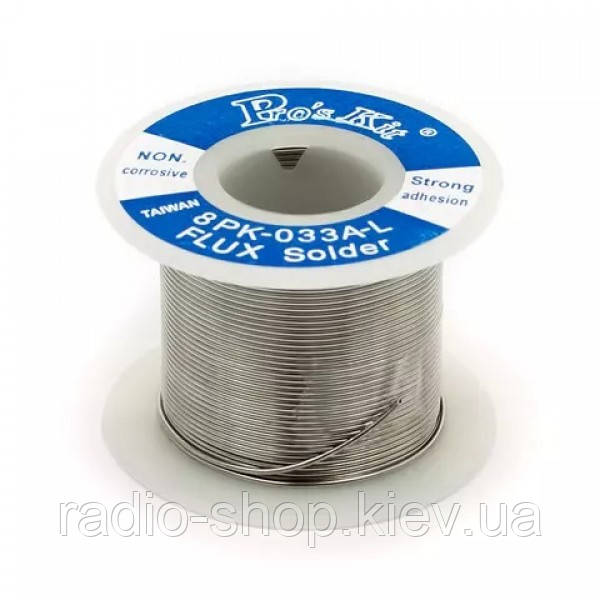 Припой Pro&apos;sKit 8PK-033DD ( 2%, 100 г, 0,8 мм), фото 1