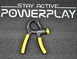 Еспандер кистьовий PowerPlay PP-4323 з регульованим навантаженням 10-40 кг. Strength Grip Чорно-жовтий, фото 10