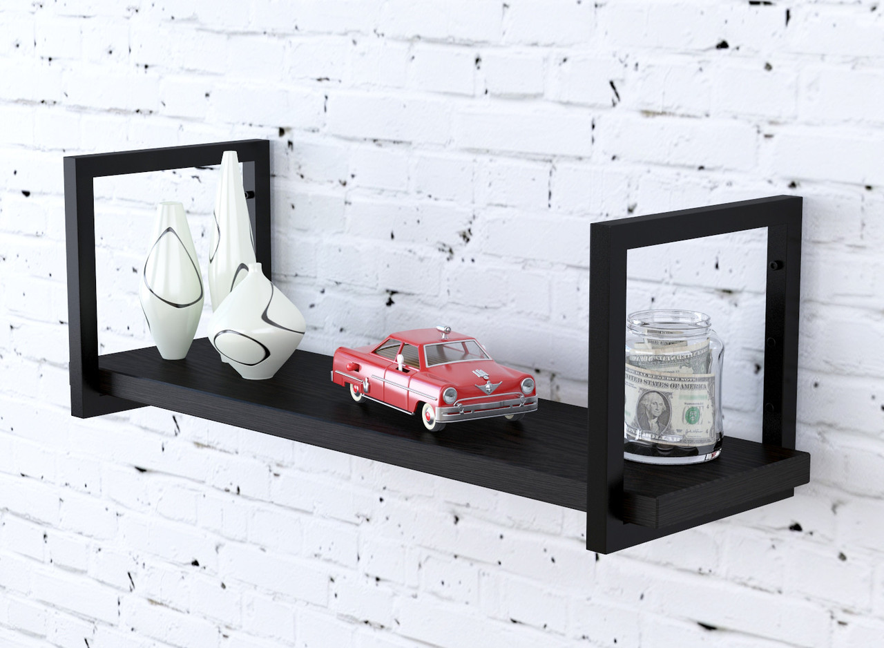 Полиця PL-1-36 Loft Design Венге Луизиана 92 см Черный, фото 1