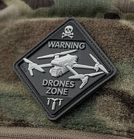 M-Tac Гумовий Шеврон нашивка « Оператор Дрона » Drones Zone ПВХ для військових