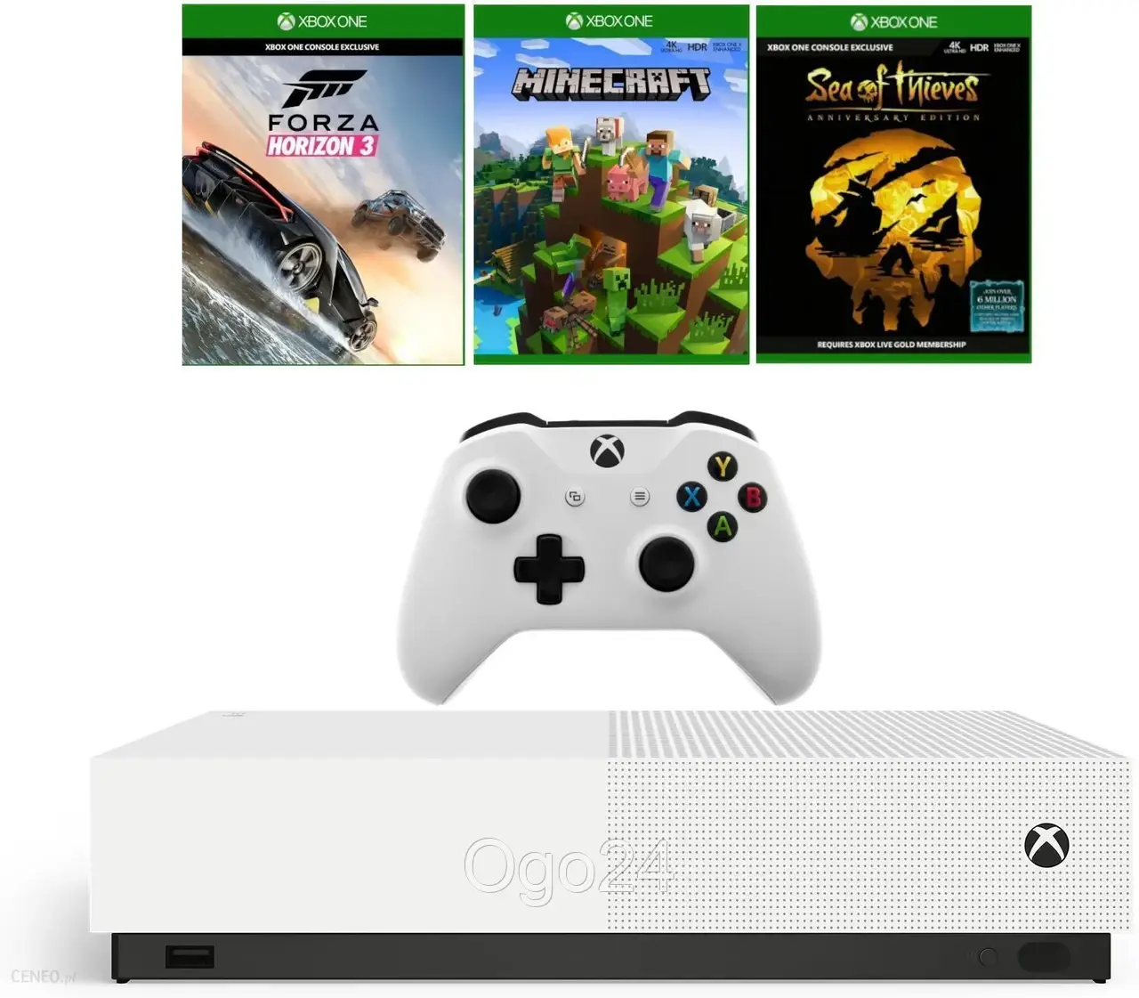 Xbox 1s with minecraft forza horizon 3 & sea of thieves deals