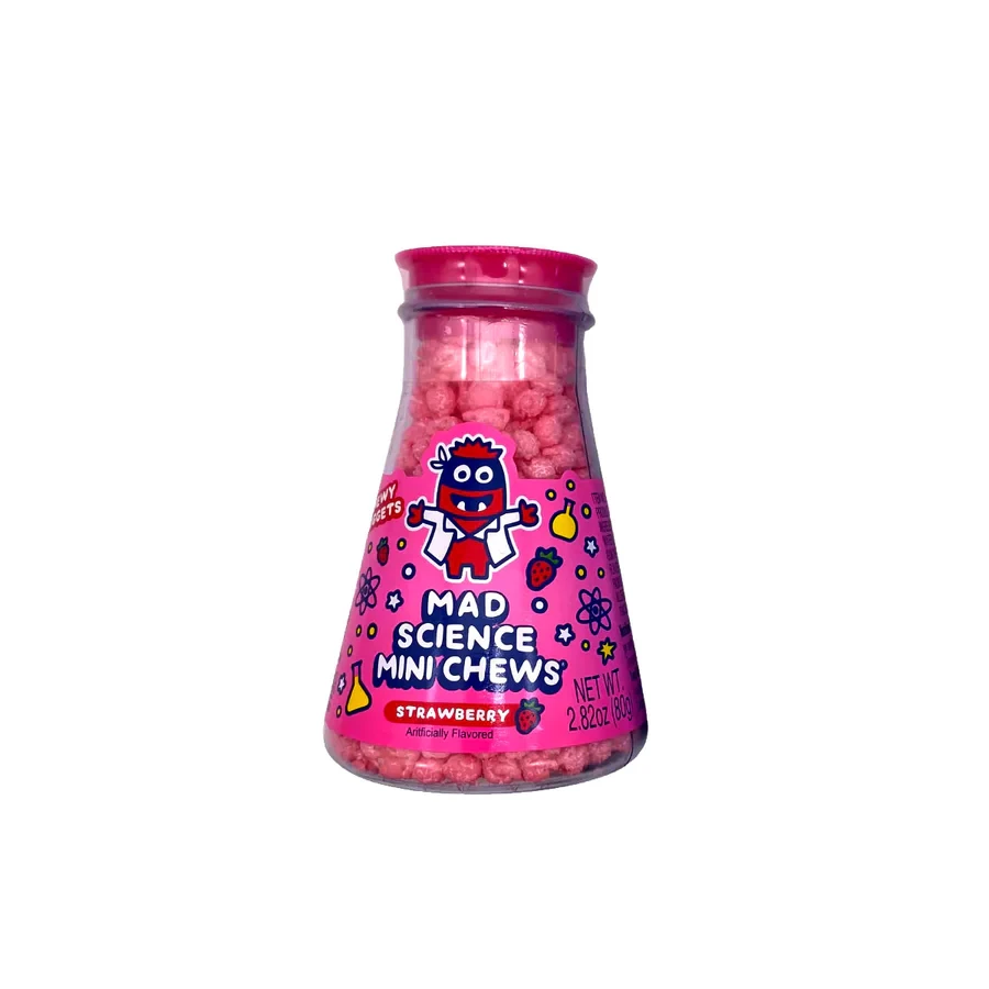 Жувальні цукерки Sweet Bandit Mad Science Strawberry 48г, фото 1
