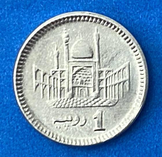 Монета Пакистану 1 рупія 2012-21 рр, фото 1