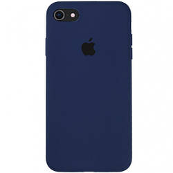 Silicone case for iPhone 7/8/SE 2020 ( 8) dark blue (закритий низ)