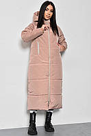 Куртка женская еврозима удлиненная цвета мокко р.46 172220P