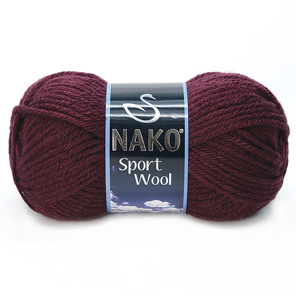 Nako Sport Wool — 3718 темно-бордовий