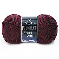 Nako Sport Wool — 3718 темно-бордовий