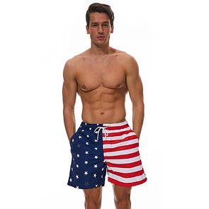 Чоловічі шорти для пляжу Escatch з американським прапором