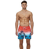 Мужские шорты для пляжа от бренда Escatch с пальмами