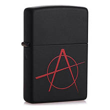 Запальничка Zippo 20842 BLACK MATTE ANARCY