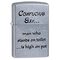 Запальничка Zippo 28459 CONFUCIUS SAY TOILET