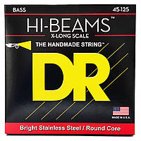 Струни для 5-струнної бас-гітари DR STRINGS HI-BEAM BASS - MEDIUM - LONG SCALE - 5-STRING (45-125)