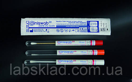 Комплект для мазків стерильний (паличка - дерев'яна, пробірка 12х150) Aptaca S.p.A. 2150/SG, фото 1