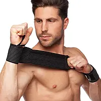 Бинты кистевые для жима и тяги MUTE 9002 2шт черный