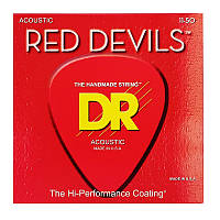 Струни для акустичної гітари DR STRINGS RED DEVILS ACOUSTIC - CUSTOM LIGHT (11-50)