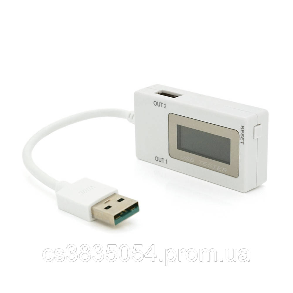 USB тестер Keweisi KWS-1705B напруги (3-8V) і тока (0-3A), Black