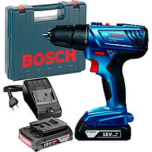 Дриль-шурупокрут Bosch GSR 180-LI Professional (18 В, 2х2 А·год) (06019F8109)