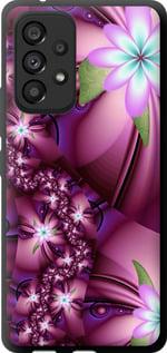 ТПУ чохол з мікрофіброю на Samsung Galaxy A53 A536E Квіткова мозаїка