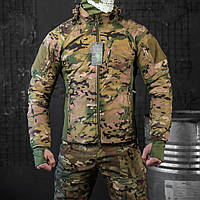 Мужская демисезонная Куртка Carrier на флисе с утепленными Рукавами и Липучками под шевроны мультикам размер S