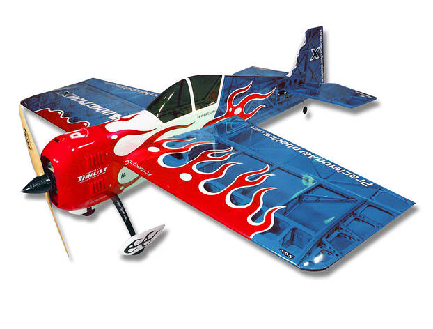 Літак радіокерований Precision Aerobatics Addiction X 1270мм KIT (синій), фото 2