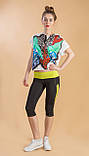 Жіночі спортивні лосини, легінси, шорти зі вставками, фото 3