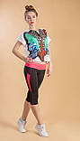 Жіночі спортивні лосини, легінси, шорти зі вставками, фото 4