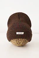 Вязаная шапка rikky, коричневый меланж 38-42 (3-6 мес) MagBaby