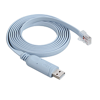 Кабель Lucom USB2.0 A-RJ45 RS232 M/M Cisco 1.8m FTDI232+ZT213 Голубой (62.09.8309)