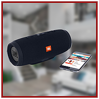 Якісна колонка JBL Charge 3 колонка з USB, SD,FM ЧОРНА блютуз із мікрофоном для прослуховування музики