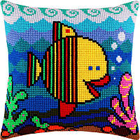 Набір для вишивання декоративної подушки Чарівниця Рибка 40×40 см Z-18