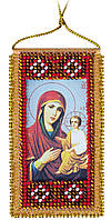 Набор-оберег для вышивки бисером на натуральном художественном холсте Абрис Арт Молитва к Божией матери о