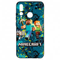 Чехол для Huawei P Smart Plus 2019 Minecraft Steve Alex And Dog