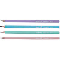 Олівець графітний Axent Pastelini HB асорті корпус