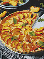 Картина за номерами обкладинка Персиковий пиріг 30х40 см
