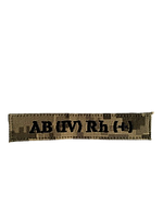 Нашивка группа крови AB (IV) Rh (+)