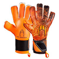 Вратарские перчатки HO Soccer Premier Supremo II Roll Negative Orange, Оранжевый, 10