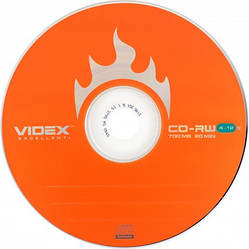 Диск CD-RW "Videx" 700mb 4-10x (bulk-50 шт.)