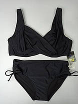 Купальник 2025 для полных SISIANNA 51810 Кейла черный (В НАЛИЧИИ ТОЛЬКО 50 52 54 56 58  УКР р-ры), фото 4