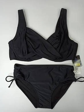 Купальник 2025 для полных SISIANNA 51810 Кейла черный (В НАЛИЧИИ ТОЛЬКО 50 52 54 56 58 УКР р-ры), фото 1