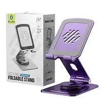 Держатель-подставка для телефона Blueo Rotary Folding Mobile Phone stand Purple