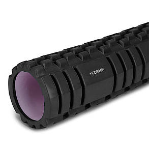 Масажний ролик Cornix EVA 45 x 14 см (валик, роллер) XR-0038 Black, фото 4