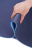 Килимок (мат) спортивний SportVida TPE 183 x 61 x 0.6 см для йоги та фітнесу SV-EZ0058 Blue/Sky Blue, фото 8