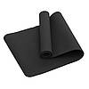 Килимок (мат) спортивний SportVida TPE 183 x 61 x 1 см для йоги та фітнесу SV-EZ0061 Black, фото 7