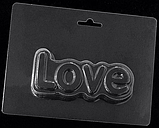 Пластикова форма для шоколаду LOVE, фото 2