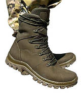 Берці зимові тактичні середньої висоти олива