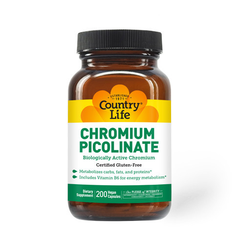 Chromium Picolinate Country Life, 200 капсул