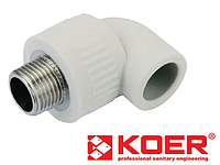 Кутник KOER 25х1/2"М зовнішній PPR K0119.PRO